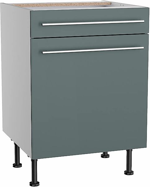 KOCHSTATION Unterschrank "KS-Bern2", Breite 60 cm, 1 Tür, 1 Schubkasten, 1 günstig online kaufen