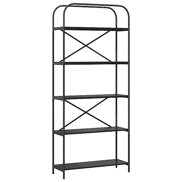 vidaXL Bücherregal Schwarz Eichen-Optik 80 x 30 x 183 cm Holzwerkstoff 8798 günstig online kaufen