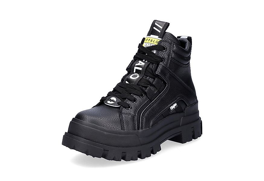 Buffalo Buffalo Damen Plateau Schnürboot Aspha NC Mid schwarz Schnürboots günstig online kaufen