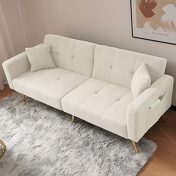 STILVORA Schlafsofa Zweisitzer Schlafsofa verstellbarem Winkel günstig online kaufen