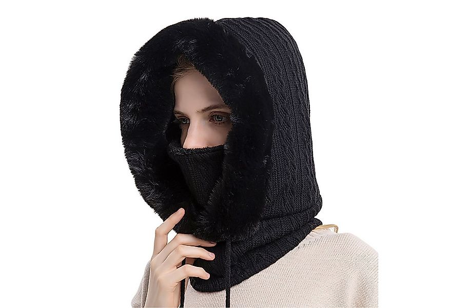 Refttenw Sturmhaube 3-in-1 Wintermütze,Radfahren Mütze Schal,Winddicht Warm günstig online kaufen