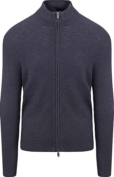 Suitable Strickjacke Struktur Navy - Größe L günstig online kaufen