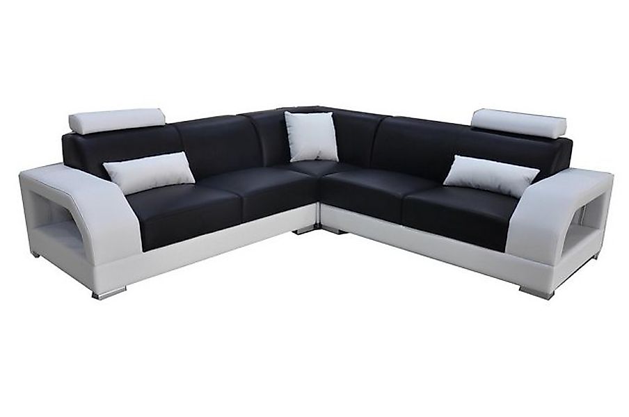 Xlmoebel Sofa Großes Ecksofa aus Leder im modernen Design mit L-Form und XX günstig online kaufen