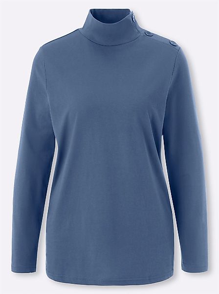 Classic Basics Langarmshirt "Stehkragen-Shirt", 1 Stk. günstig online kaufen