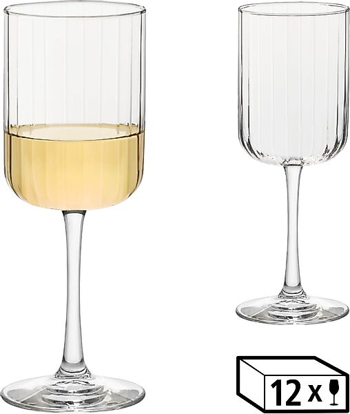 LIBBEY Weinglas »Libbey Gläser-Set -LINEAR-, 12er Set«, (Set, 12 tlg.), 399 günstig online kaufen