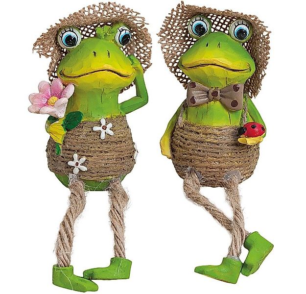 matches21 HOME & HOBBY Dekofigur Frösche Kantenhocker Dekofiguren Frau Mann günstig online kaufen