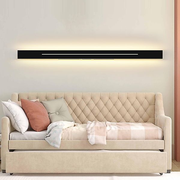 Nettlife LED Wandleuchte Innen Schwarz 100/60/30CM günstig online kaufen