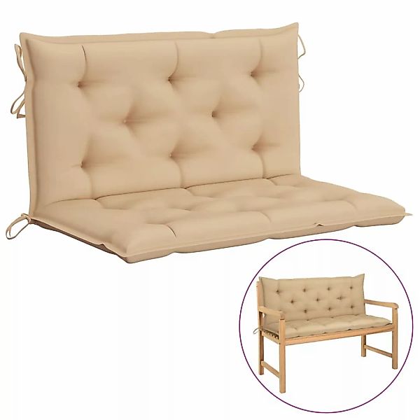 Auflage Für Hollywoodschaukel Beige 100 Cm Stoff günstig online kaufen