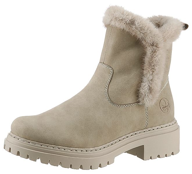 Rieker Winterstiefelette, Winterboots, Profilsohle, Blockabsatz, mit günstig online kaufen