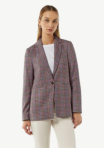 comma Jackenblazer Indoor-Blazer Antaillierter Karo-Blazer günstig online kaufen