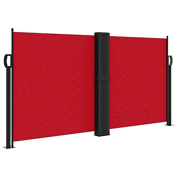 furnicato Seitenmarkise Ausziehbar Rot 120x1200 cm günstig online kaufen