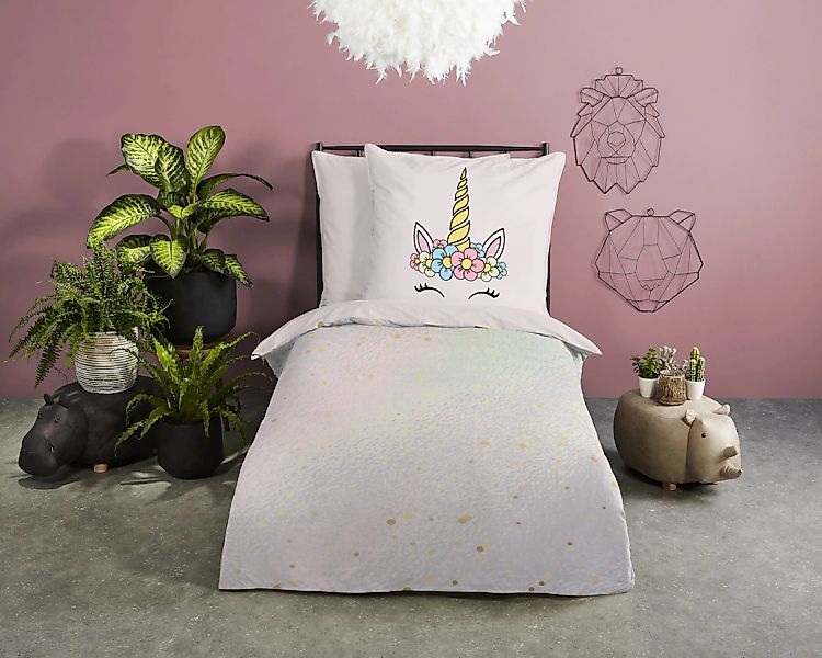 PURE luxury collection Kinderbettwäsche "Mandy" 2 Stk. tlg. Mikrofaser, 135 günstig online kaufen