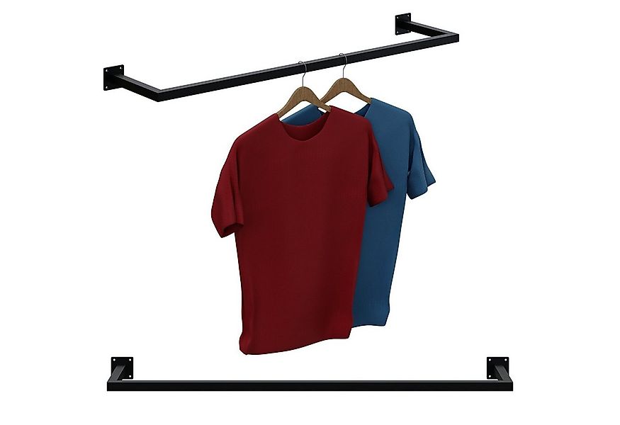 HAGO Kleiderstange Garderobenstange Kleiderstange Garderobe Halter Kleiders günstig online kaufen