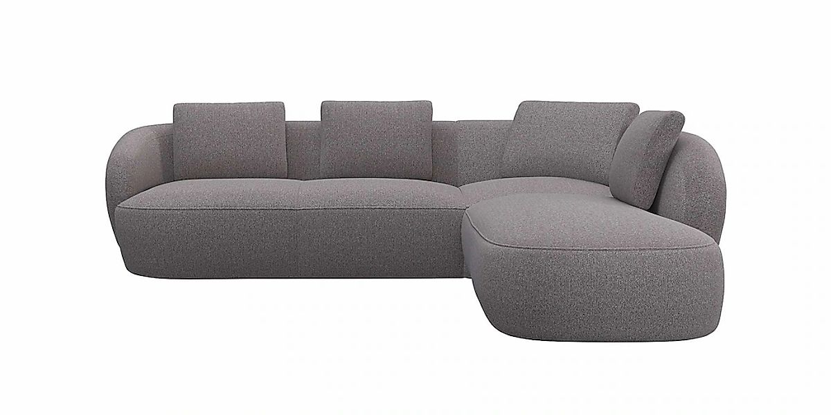 FLEXLUX Ecksofa "Torino, rund, L-Form, Sofa-Ecke mit Ottomane", Modernes, o günstig online kaufen