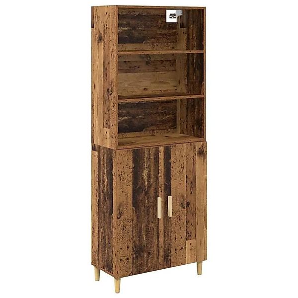 vidaXL Highboard Altholz 69,5 x 32,5 x 180 cm Holzwerkstoff 3415608 günstig online kaufen