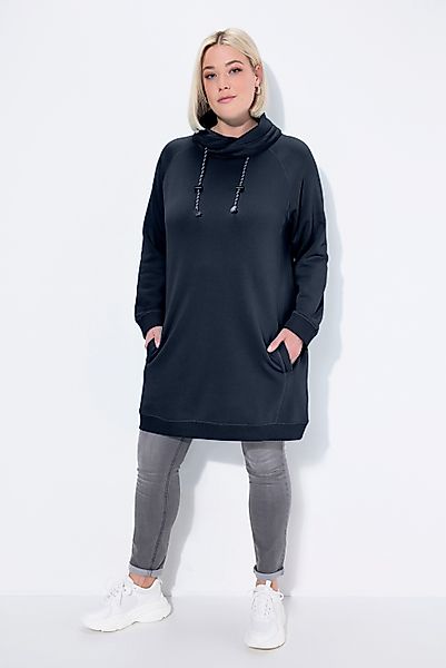 Ulla Popken Jerseykleid Sweatkleid Stehkragen Langarm günstig online kaufen