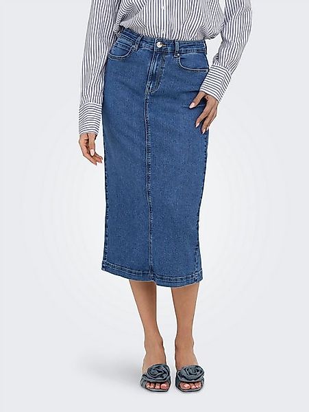 ONLY Jeansrock ONLWONDER MIDI BACK SLIT SKIRT PIM DNM günstig online kaufen