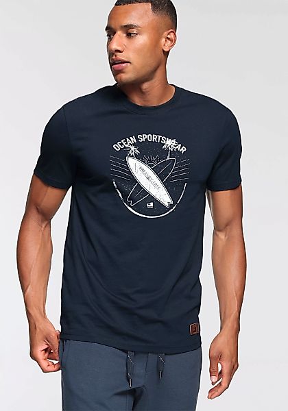 Ocean Sportswear T-Shirt, kurzärmelig, schmal geschnitten, mit Logodruck, a günstig online kaufen