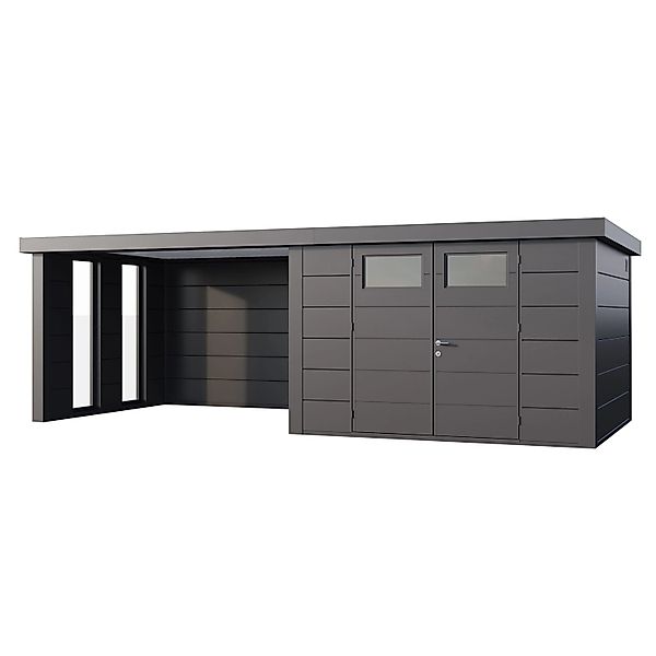 Gerätehaus Classico 3330 mit Lounge L Links m. Fenster 672 cm x 298 cm Anth günstig online kaufen