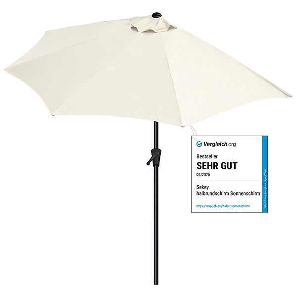 Sekey Balkonschirm 270 cm Sonnenschirm Halbrund günstig online kaufen