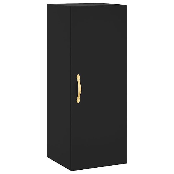 vidaXL Hängeschrank Wandschrank Schwarz 34,5x34x90 cm günstig online kaufen