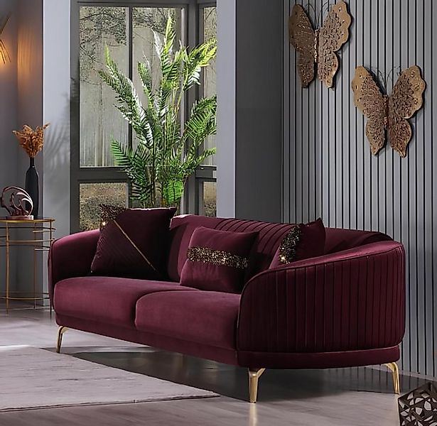 Xlmoebel Sofa Stilvolles Dreisitzer Luxus-Sofa für das Wohnzimmer - Polster günstig online kaufen