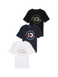 TOM TAILOR Denim T-Shirt Packung, 3 Stk. tlg. mit Print günstig online kaufen