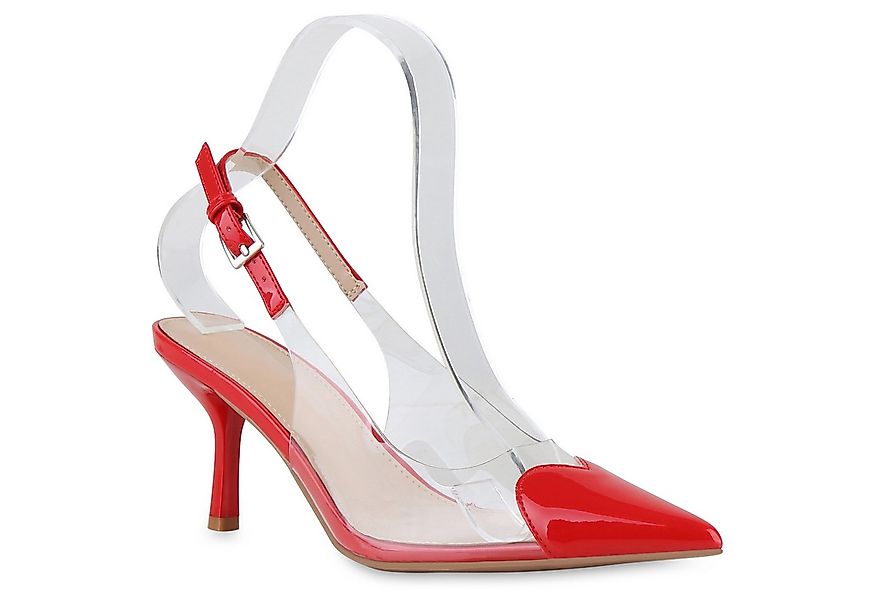 VAN HILL 841534 Slingpumps Damen Slingpumps Pumps Spitze Stiletto Transpare günstig online kaufen
