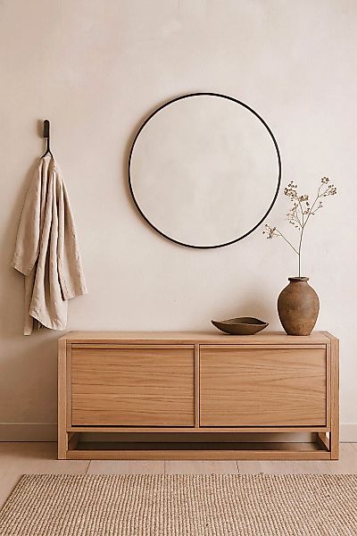 Woodman Sitzbank "NewEst" im skandinavian Design, Holzfurnier aus Eiche, FS günstig online kaufen