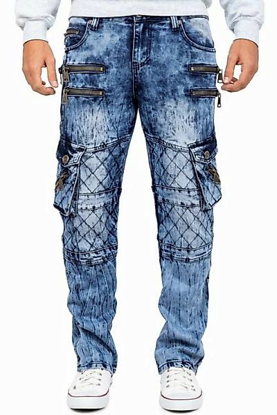 Kosmo Lupo 5-Pocket-Jeans Auffällige Herren Hose BA-KM060 Blau W31/L32 (1-t günstig online kaufen