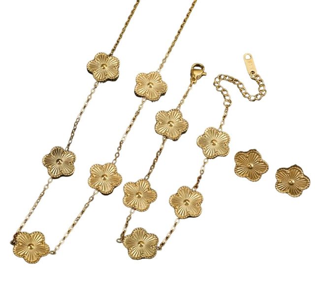 Lale Collection® Schmuckset Gold Kleeblatt Schmuck-Set günstig online kaufen