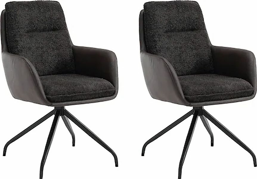 Home affaire Esszimmerstuhl »Barcelona« (Set) 2 Stk. Boucle verschiedene Ge günstig online kaufen