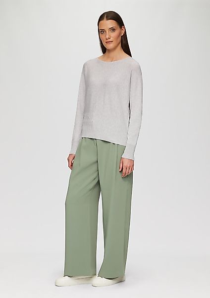 s.Oliver Longpullover Strickpullover Strickpullover mit Strukturmuster günstig online kaufen