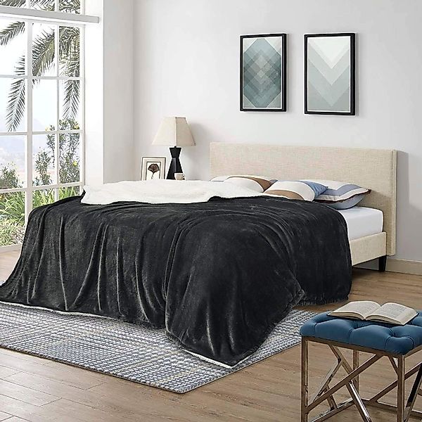 Wohndecke, Woltu, super Dicke Warme Fleecedecke günstig online kaufen
