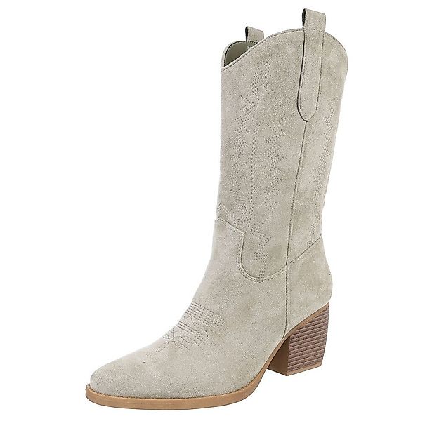 Ital-Design Stilvolle Damenstiefel aus hochwertigem Material Westernstiefel günstig online kaufen