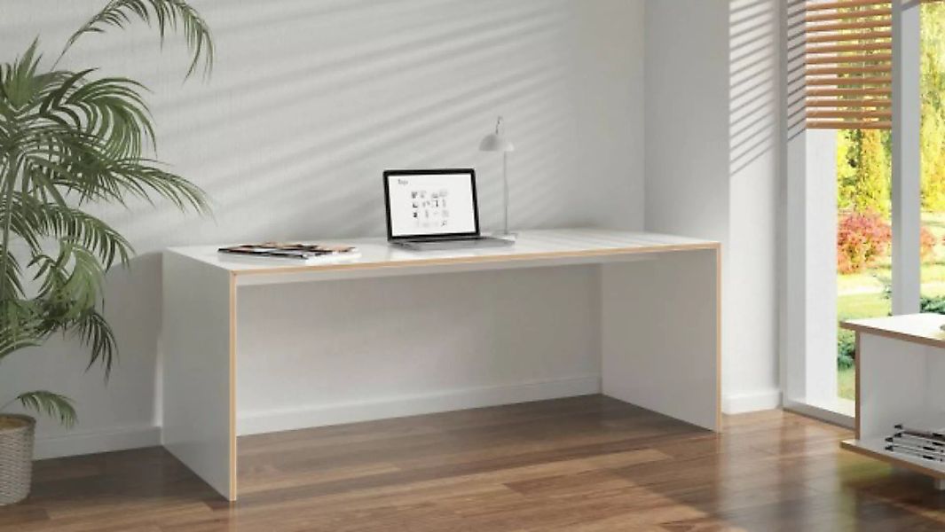 Freistell Schreibtisch weiß günstig online kaufen