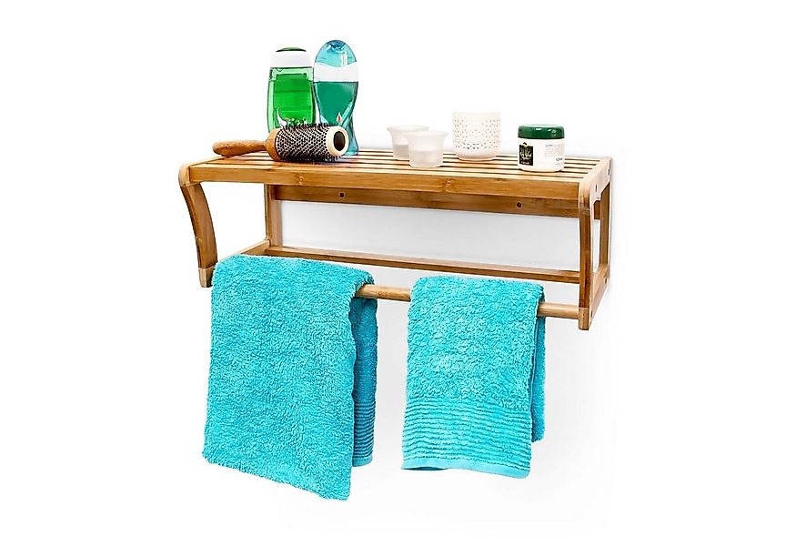 relaxdays Badregal mit Handtuchhalt günstig online kaufen