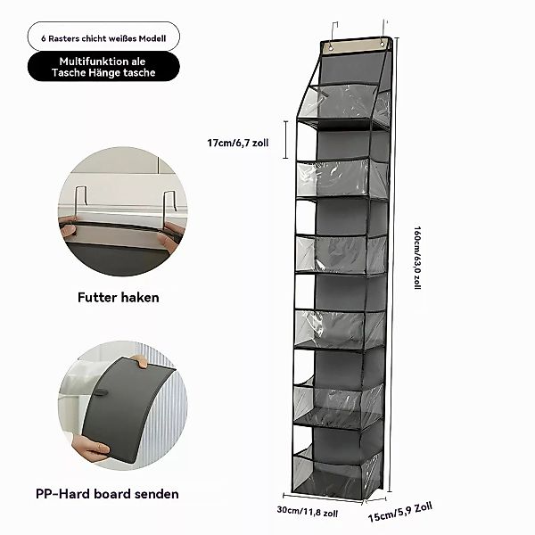 PODOFO Hängeregal Handtaschen Organizer Hängend, 6-Taschen günstig online kaufen