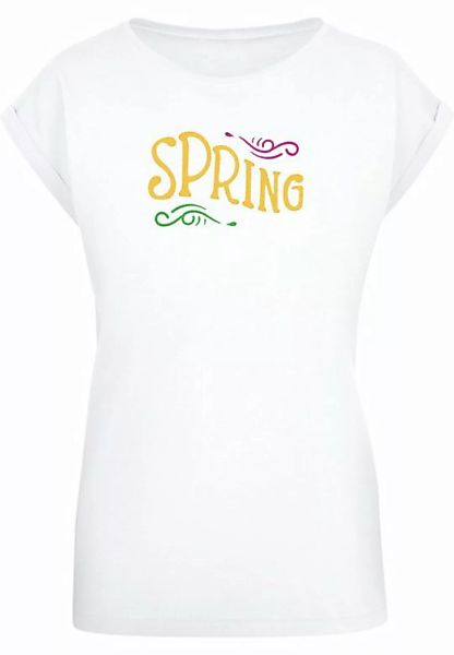 Merchcode T-Shirt Merchcode Damen Ladies Spring text - Extended Shoulder Te günstig online kaufen