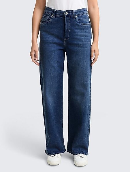 TOM TAILOR Denim Weite Jeans Jeanshosen TTLINOU WIDE High Waist Jeans günstig online kaufen
