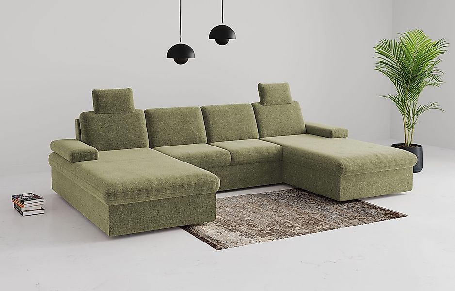 sit&more Wohnlandschaft "Moreno", mit Armteilverstellung,wahlweise mit Bett günstig online kaufen