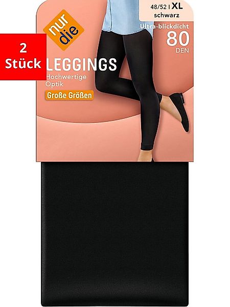 Nur Die Leggings Ultra-Blickdicht, 80 Den (2-tlg) günstig online kaufen