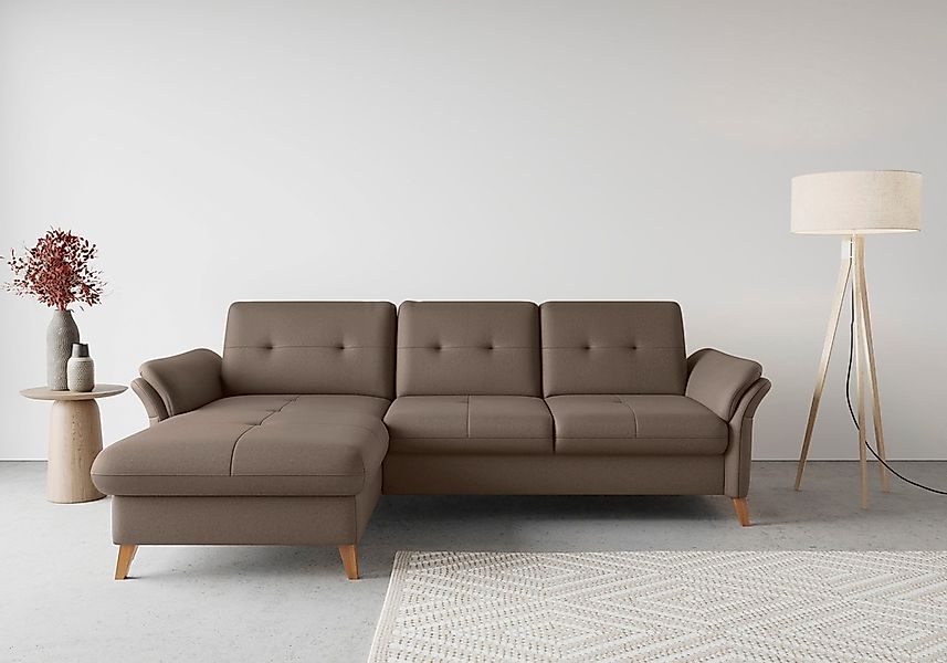 sit&more Ecksofa "Göteborg", Sitztiefenverstellung und Federkern, wahlweise günstig online kaufen