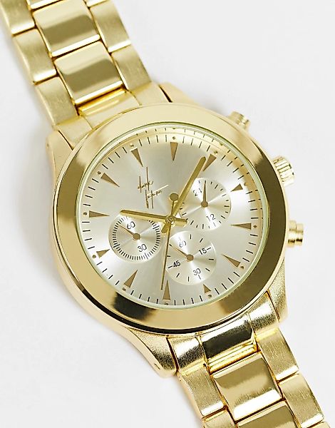 ASOS – Dark Future – Goldfarbene Armbanduhr günstig online kaufen