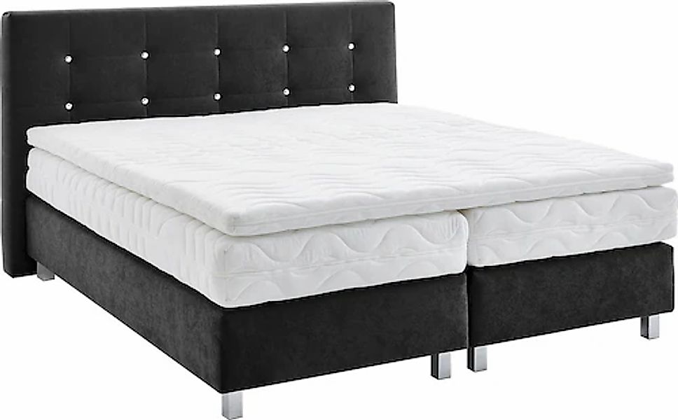 Westfalia Schlafkomfort Boxspringbett mit Knöpfen in Kristalloptik, wahlwei günstig online kaufen