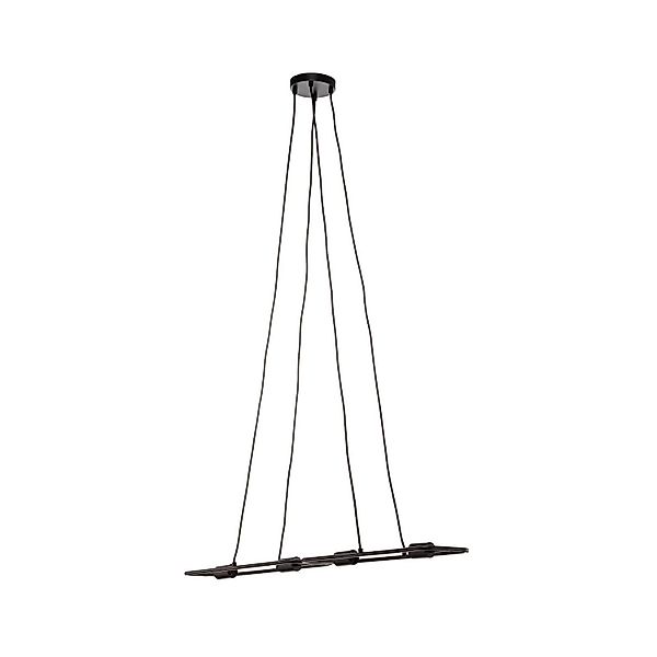Lucande Pendelleuchte Tornike 9639768 Design Modern in Schwarz aus Metall 4 günstig online kaufen
