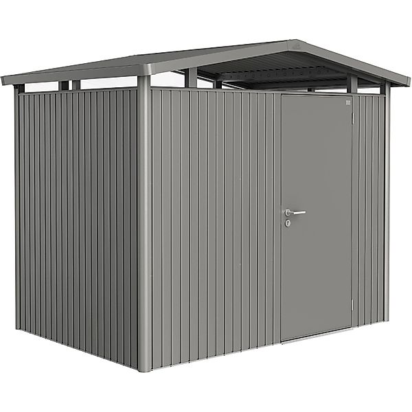 Biohort Gerätehaus "PANORAMA Gr. P2 quarzgrau-metallic mit Standardtür", au günstig online kaufen