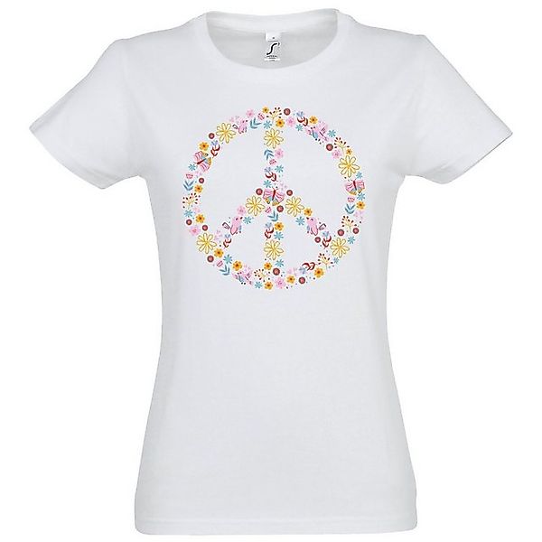 Youth Designz T-Shirt Peace Flowers Damen günstig online kaufen