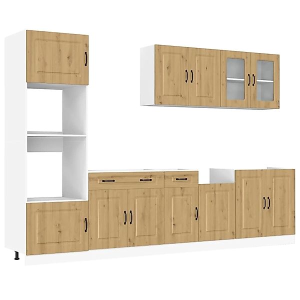 vidaXL 7-Tlg Küchenschrank-Set Kalmar Artisan-Eiche Holzwerkstoff 3314740 günstig online kaufen