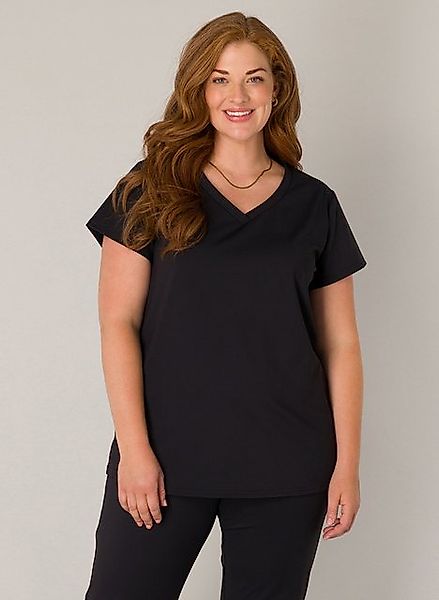 Base Level Curvy V-Shirt Lilly mit Stretch günstig online kaufen